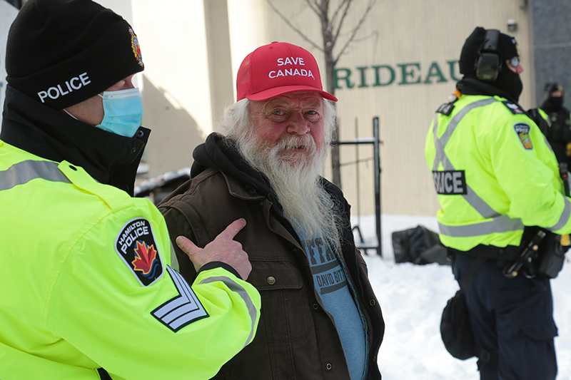 Freedom Convoy : Truckers Protest : Ottawa, Canada : Richard Moore : Photographer : Photojournalist